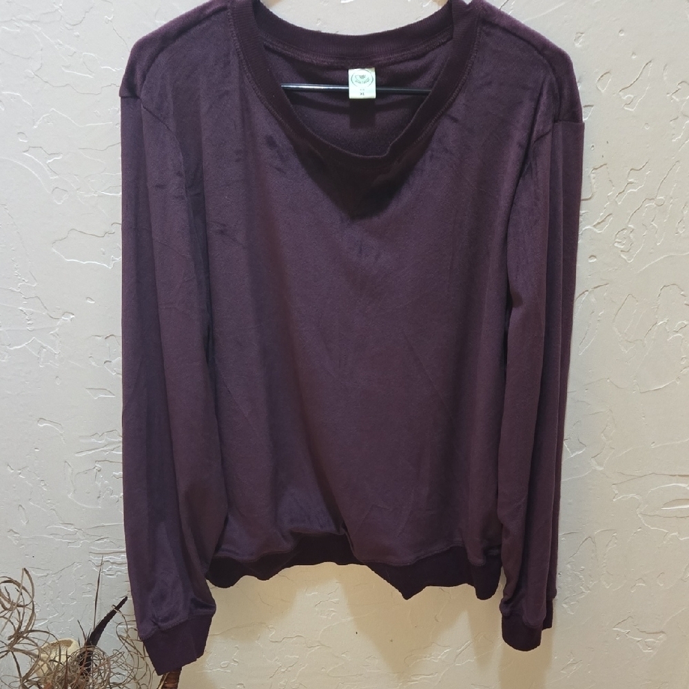 Honeydew USA Rich Velour Purple Long Sleeve Tee